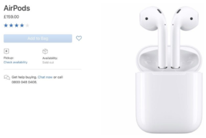 多くのヨーロッパ諸国のApple AirPods在庫切れ