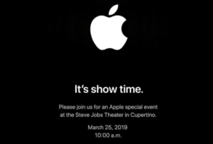 Apple、3月25日に開催予定の 'It's Show Time'イベントにメディアを招待