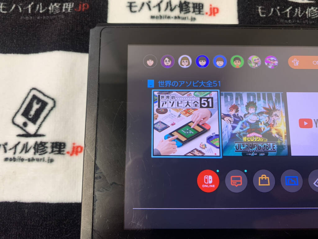 ゲームカードスロット交換後のNintendo Switch