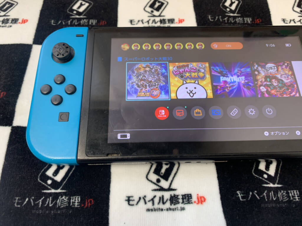 修理後のNintendo Switch