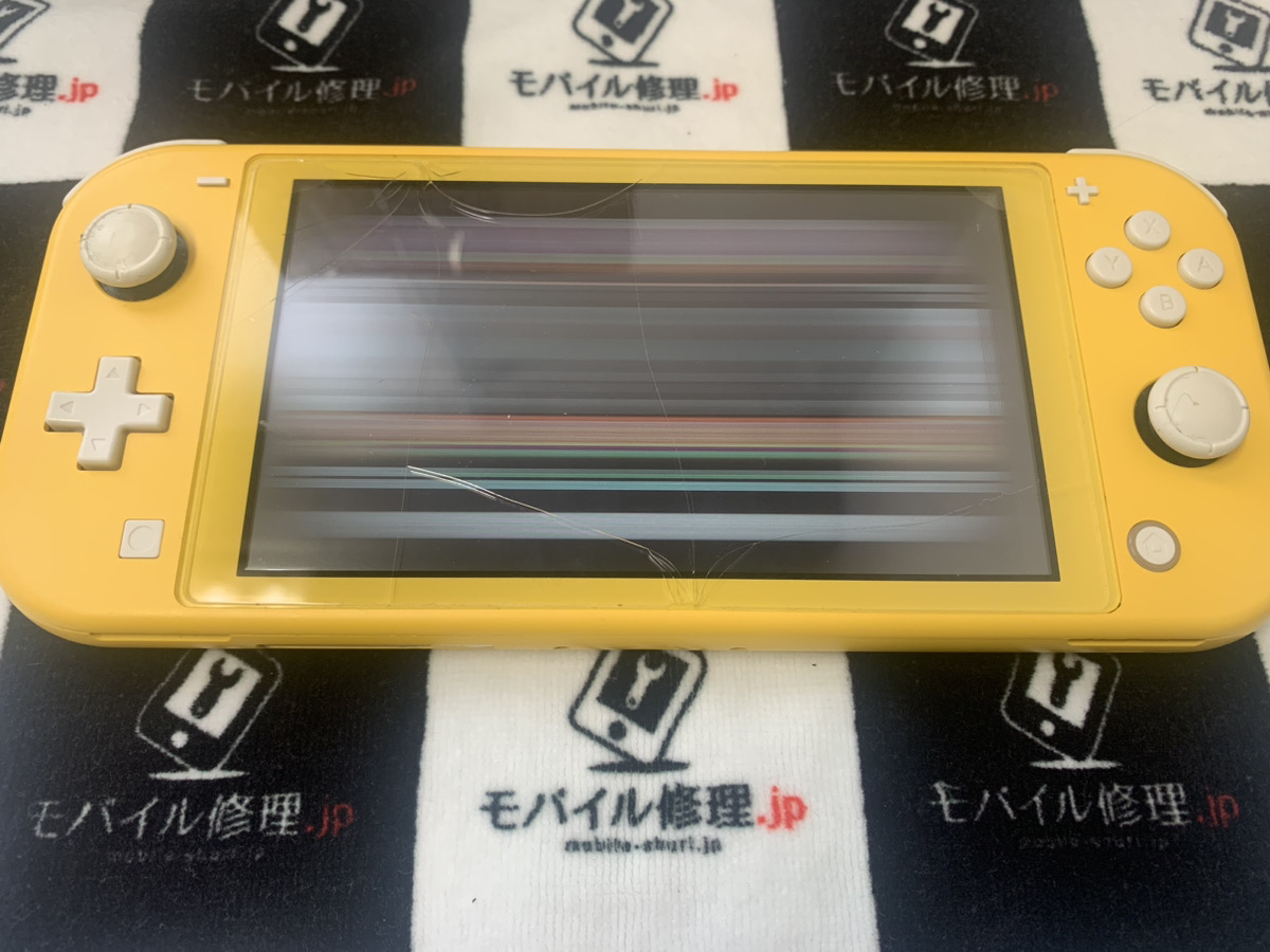 液晶が壊れているNintendo Switch Lite