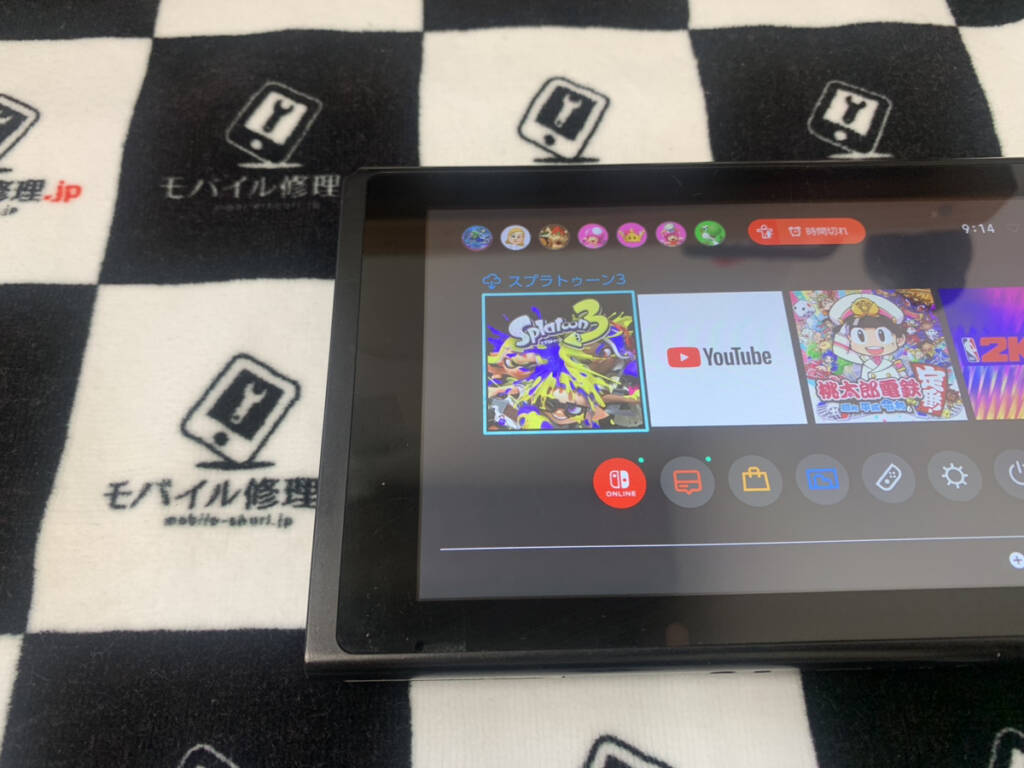 ゲームカードスロット修理後のNintendo Switch