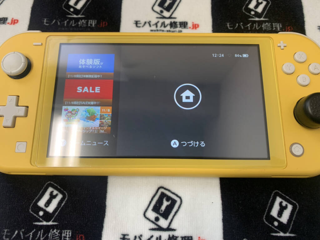 液晶を交換したNintendo Switch Lite