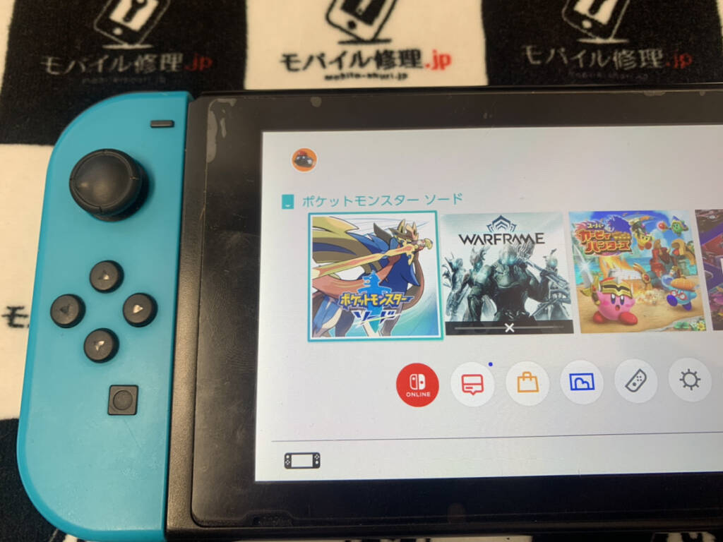 ゲームカードスロット交換後のNintendo Switch