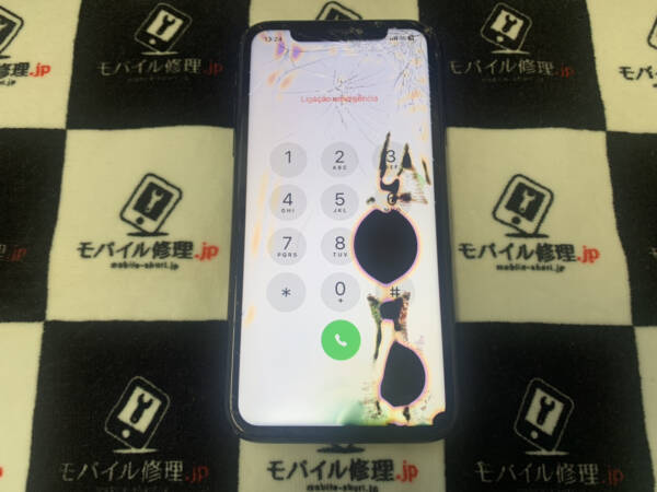 iPhoneXRの液晶漏れとゴーストタッチを最短30分の即日修理