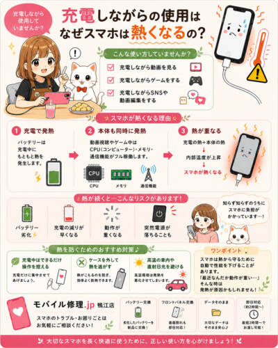 充電をしながらの使用