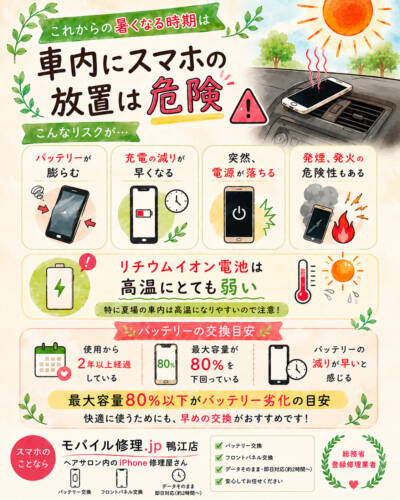 暑い車内は要注意！！