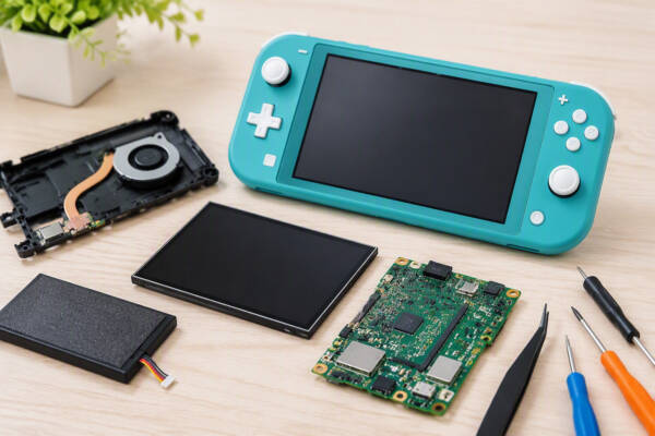 Switch Liteの画面表示不良修理ならモバイル修理.jp山形店へ