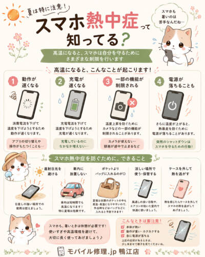 スマホ熱中症？！