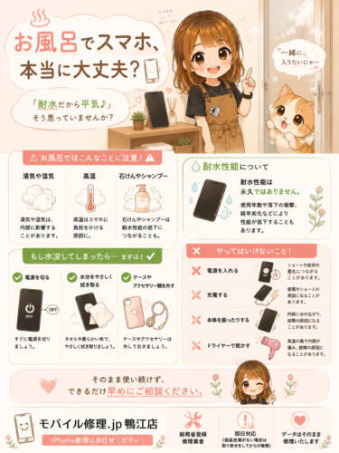 お風呂でスマホ、、、！？