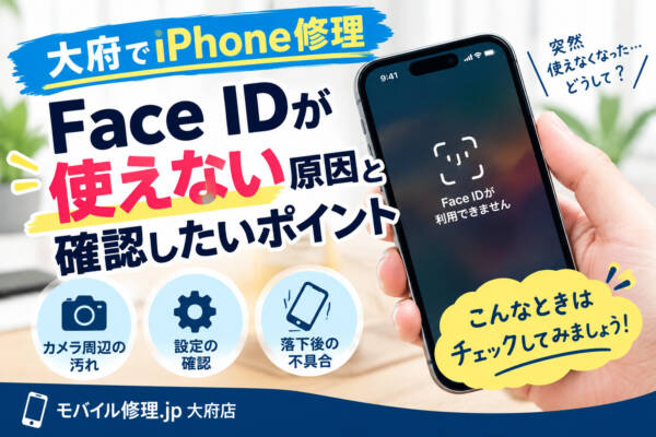 大府でiPhone修理｜Face IDが使えない原因と確認したいポイント